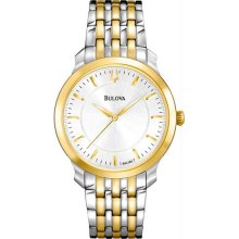 Women's Two Tone Stainless Steel Case and Bracelet Classic Dress Silve