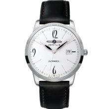 Zeppelin Gents Watch Flatline Automatic With Date White 7350-1