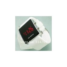 10pc lots led watch exquisite appearance digital led mirror watch with