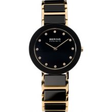 11429-746 Bering Time Ladies Ceramic Black Rose Watch