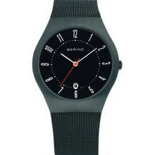 11937-377 Bering Time Mens Grey Mesh Watch