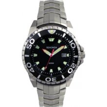 3870.27 Sekonda Mens Black Steel Watch