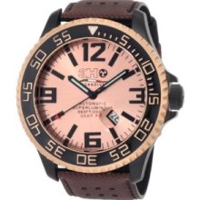 3H Men's T11NR Titanium Pink Gold PVD Automatic Divers Jumbo Dial