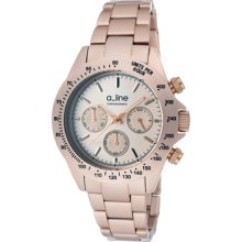 a_line Watches Women's Amore Chronograph Light Rose Dial Rose Gold Ton