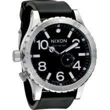 A058-1000 Nixon The 51-30 PU Strap All Black Watch