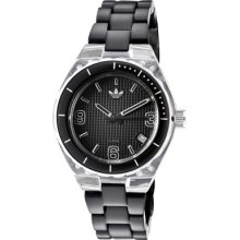 Adidas Watches Women's Cambridge Black Grid Textured Dial Matte Black