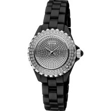 Akribos XXIV Women's Dazzling Ceramic Swiss Quartz Watch