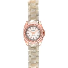 Anne Klein Marbleized Ivory Plastic Women's Watch 10-9668RGIV