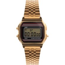 ASOS Gold Retro Digital Watch with Clasp