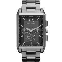 AX Armani Exchange Rectangular Chronograph Bracelet Watch