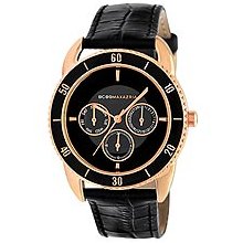 BCBG Leather Collection Black Dial Women's Watch #BCBG6389