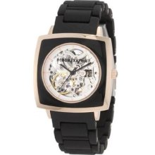 BCBG Watches Women's Elite Automatic Skeletonized See-Thru Silver Dial