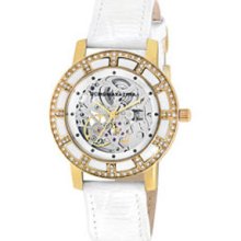 BCBG Watches Women's Enchante Automatic Skeletonized See-Thru Silver D