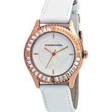 BCBGMAXAZRIA Crystal Collection VIP Glam White Dial Women's watch