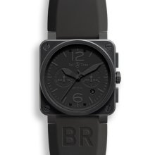 Bell & Ross Men's Black Dial Watch br0394-phantom