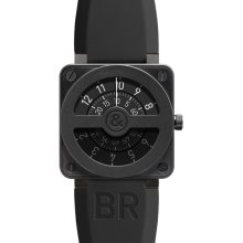 Bell & Ross Men's Aviation BR01 Black Dial Watch BR01â€92â€Compass