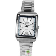 BEM-120D-7AV Casio Beside Mens Classic Silver Dial Analog Watch BEM120