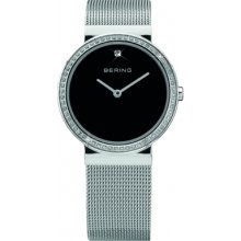 Bering Time 10725-012 Ladies Black Silver Watch Rrp Â£189