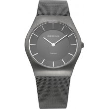 Bering Time 11935-077 All Grey Mesh Watch Rrp Â£139