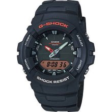 Black casio g-shock anti-magnetic watch g101-1av