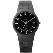 Black Skagen Titanium Links in Black - Jewelry