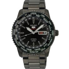 Black Stainless Steel Automatic World Time Bezel