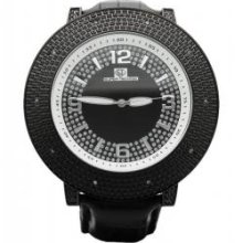 Black Super Techno Watch Real Diamonds