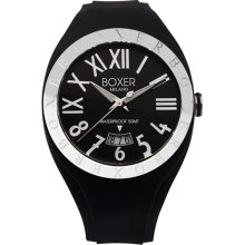 Boxer Roman Numerals Black Luminous Extra Soft Rubber Date Italian