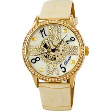 Breda Women's 'Audrey' Mechanical Hand-winding Watch (Cream)