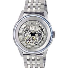 Breil 'Orchestra' Automatic Bracelet Watch Silver