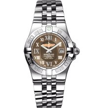 Breitling Women's Galactic Brown Dial Watch A71340L2.Q561.368A