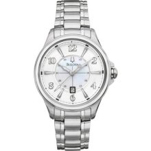 Bulova 96m109 Adventurer Mother-of-pearl Dial Women's Watch