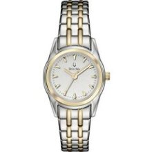 Bulova 98L138 Ladies Essentials Bracelet Two Tone Watch Promotional