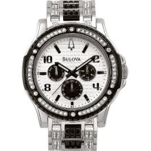 Bulova Crystal Collection Men's Watch in Stainless Steel