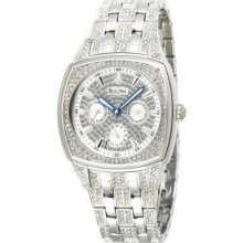 Bulova Crystal Day-Date Mens Watch 96C002