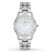 Bulova Crystal Watch Women's 96l116