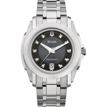 Bulova Mens Precisionist Diamond-Accent Watch