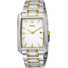 Bulova Two-Tone Stainless Steel Mens Watch 98B123