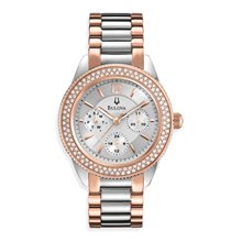 Bulova Women's 98n100 Multi-function Crystal Bracelet Watch