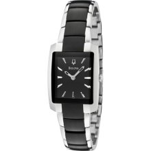 Bulova Women's Dress Black Dial Two Tone ...