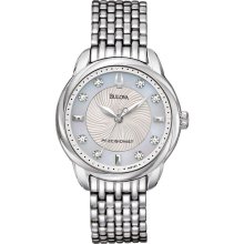 Bulova Women's Precisionist Brightwater Mother of Pearl Watch - 96P125