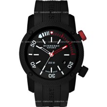 Burberry Men's 'Sport Diving' Black Rubber Strap Watch