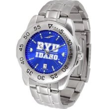 BYU Brigham Young University Men's Stainless Steel Wristwatch