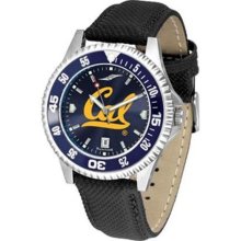 Cal Berkeley Golden Bears Men's Leather Wristwatch