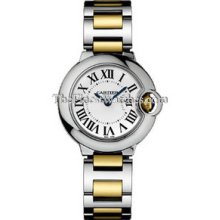 Cartier Ballon Bleu 28mm Two-Tone Ladies Watch W69007Z3