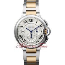 Cartier Ballon Bleu Extra Large (xl) Model, Auto, Chrono, Ref W6920063 -twotone