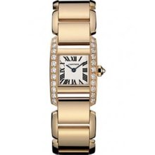 Cartier Tankissime Diamond 18kt Rose Gold Ladies Watch WE70028H