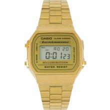 Casio A168WG-9EF Gold Plated Digital Watch Gold