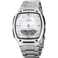 Casio AW81D-7A Men's Classic Ana-Digi Illuminator Silver Dial Stainles