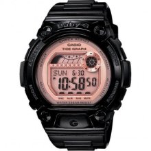 Casio BLX100-1E Women's Baby-G Black Resin Pink Dial World Timer ...